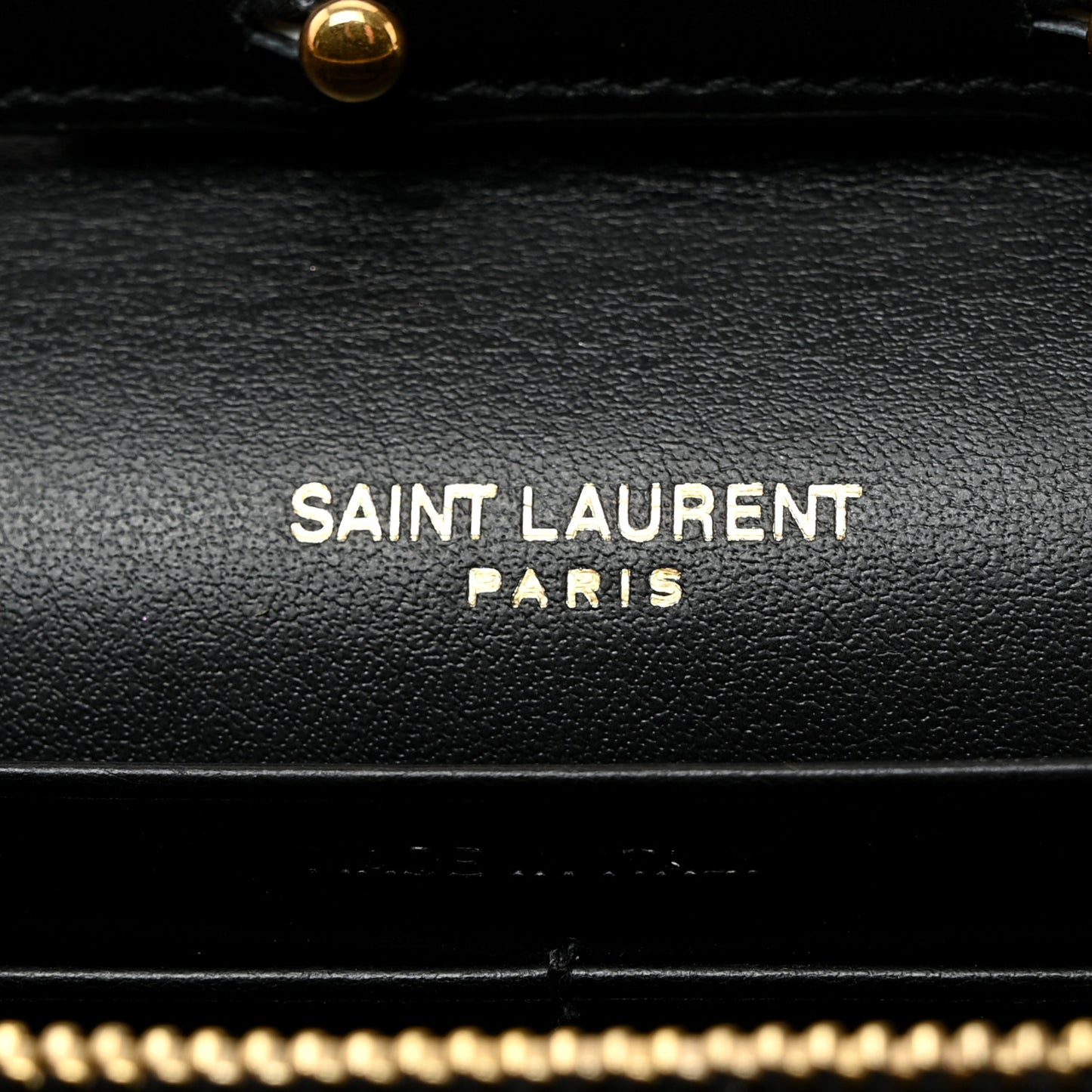 Calfskin Crocodile Embossed Cassandre Wallet On Chain WOC Black