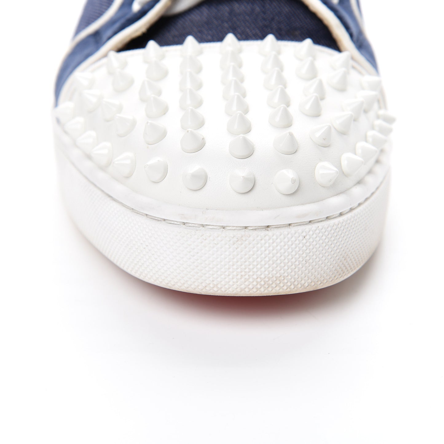 Denim Velours Spikes Vieira Flat Sneaker 41 Navy Latte
