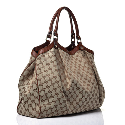 Gucci Monogram Large Sukey Tote Brown 3 of 9