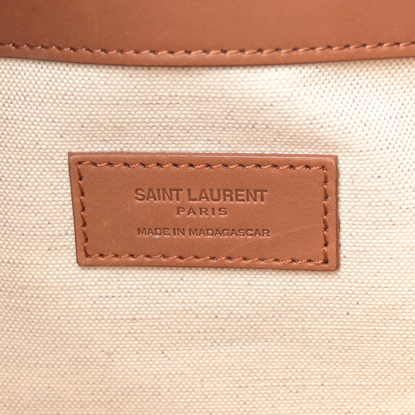 Raffia Calfskin Medium Souple Sac De Jour Naturale Brick