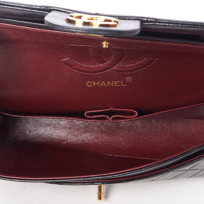 Chanel Lambskin Quilted Medium Double Flap Black 6 of 9