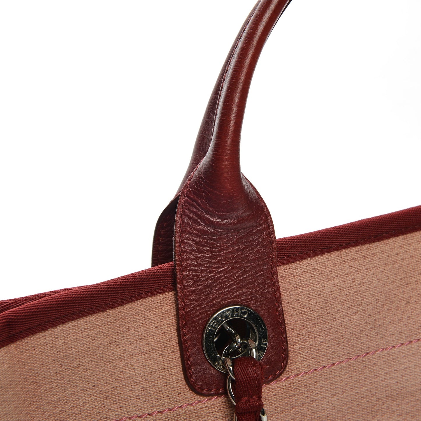 Canvas Large Deauville Tote Red
