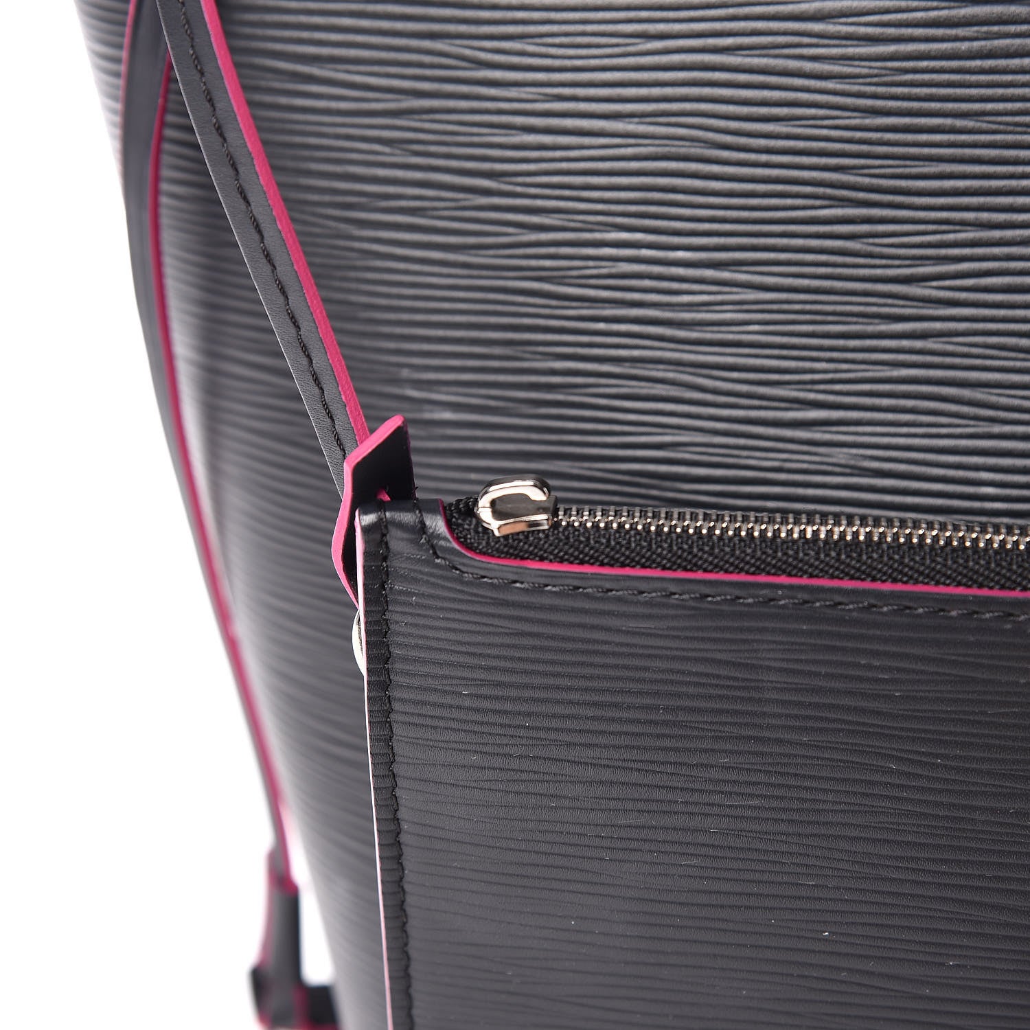 Louis Vuitton Epi Neverfull MM Black Hot Pink 12 of 17