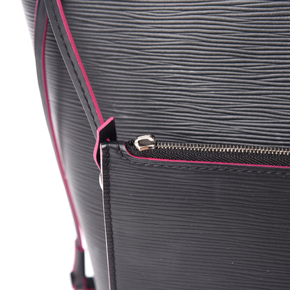 Louis Vuitton Epi Neverfull MM Black Hot Pink 12 of 17