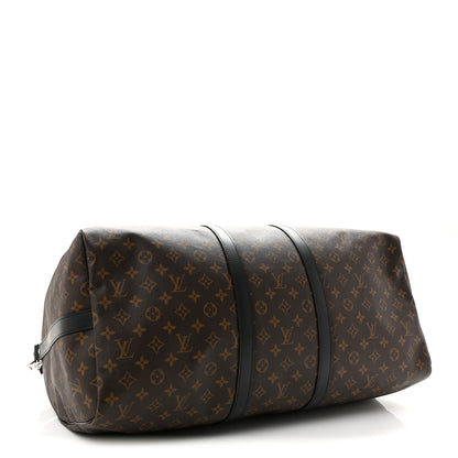 Louis Vuitton Monogram Macassar Keepall Bandouliere 55 3 of 10