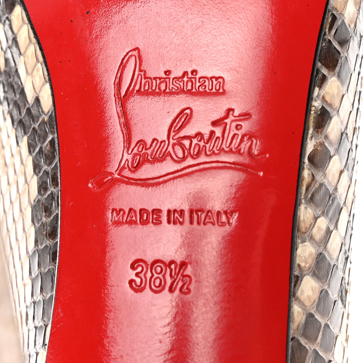 Snakeskin Alta Arielle A Talon Boots 38.5