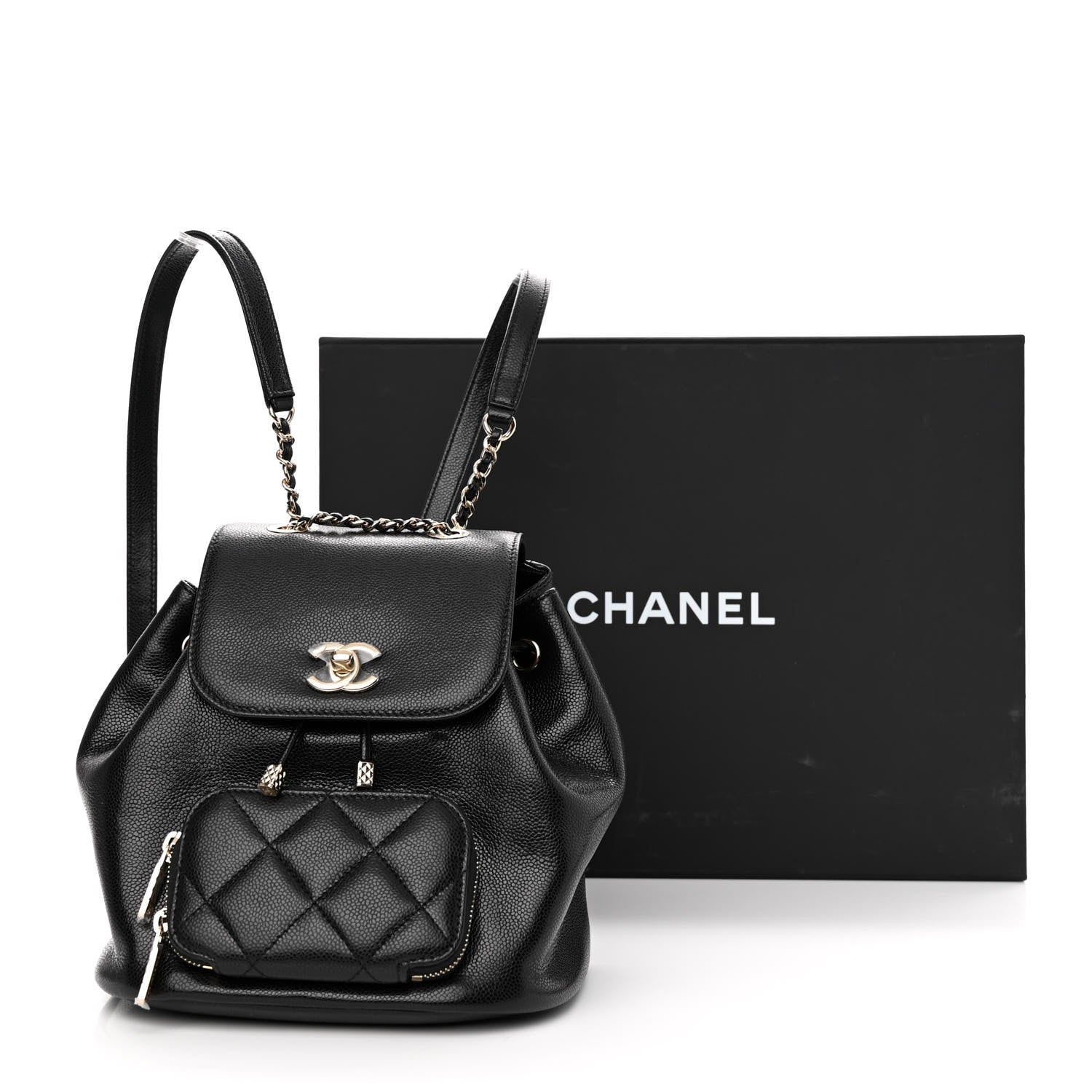 Chanel Caviar Quilted Mini Business Affinity Backpack Black 11 of 11