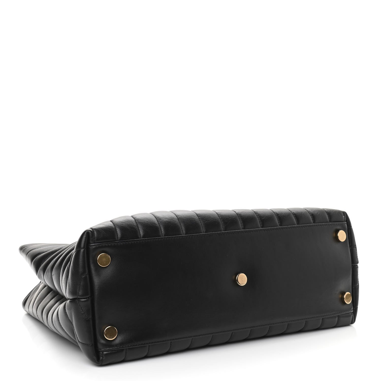 Saint Laurent Calfskin Y Quilted Monogram Large Loulou Shopper Black 4 of 10
