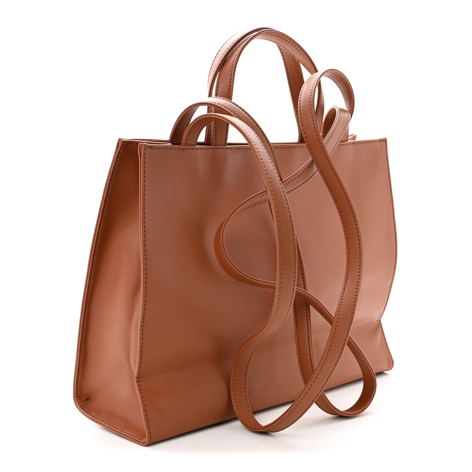 Telfar Vegan Leather Medium Shopping Bag Tan 3 of 10