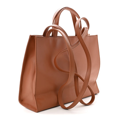 Telfar Vegan Leather Medium Shopping Bag Tan 3 of 10