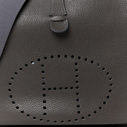 Hermes Taurillon Clemence Evelyne III GM Etain 8 of 11