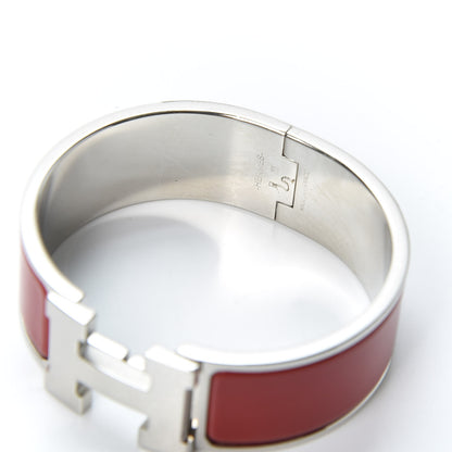 Hermes Enamel Wide Clic Clac H Bracelet PM Red 3 of 3