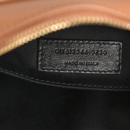 Saint Laurent Suede Matelasse Monogram Lou Camera Bag Cinnamon 9 of 11