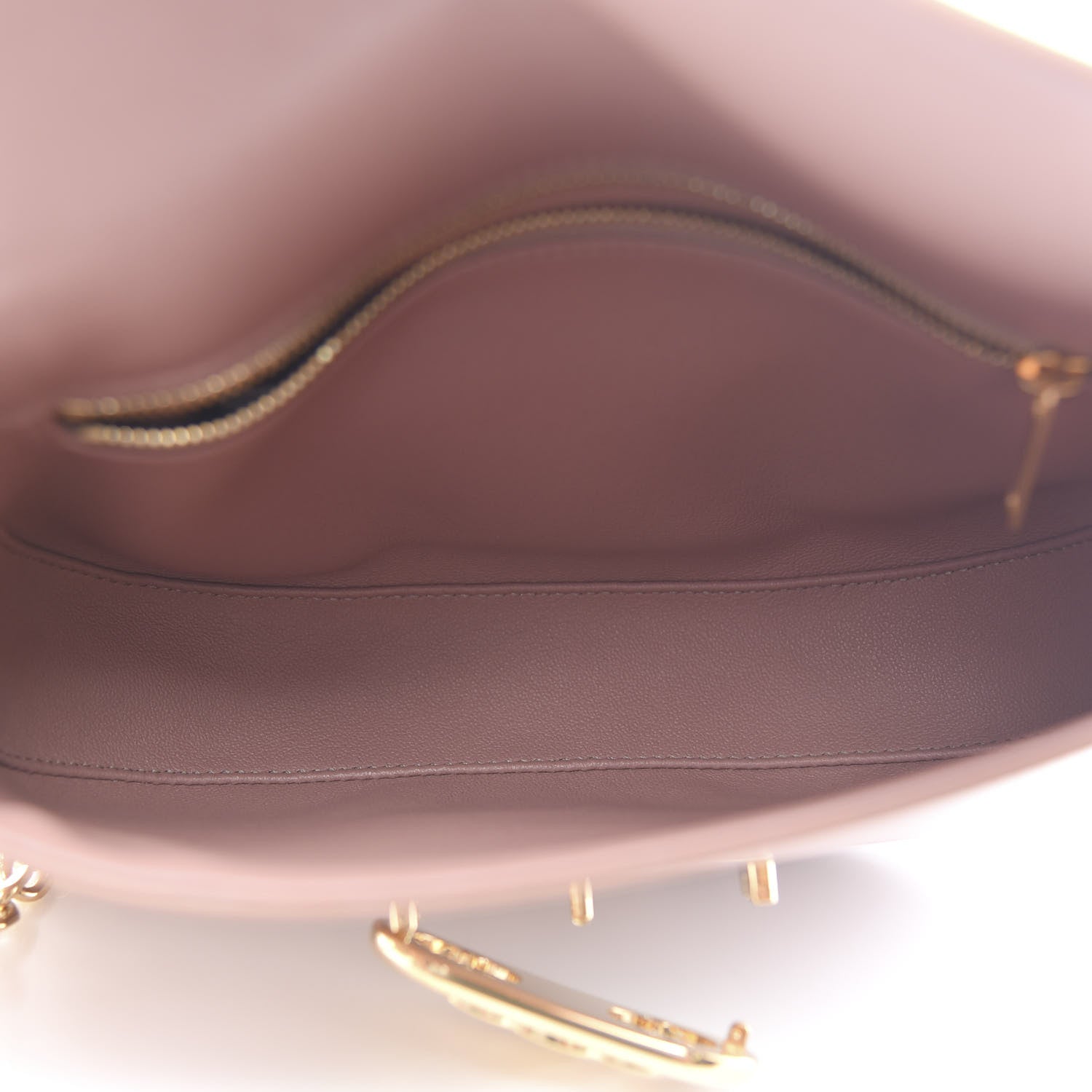 Celine Shiny Calfskin Medium Chain Maillon Triomphe Antique Rose 4 of 9