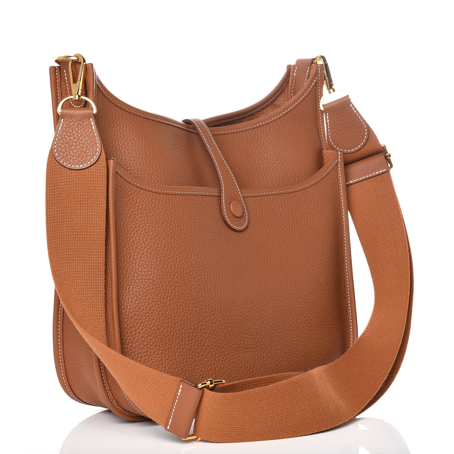 Hermes Taurillon Clemence Evelyne III PM Gold 3 of 10