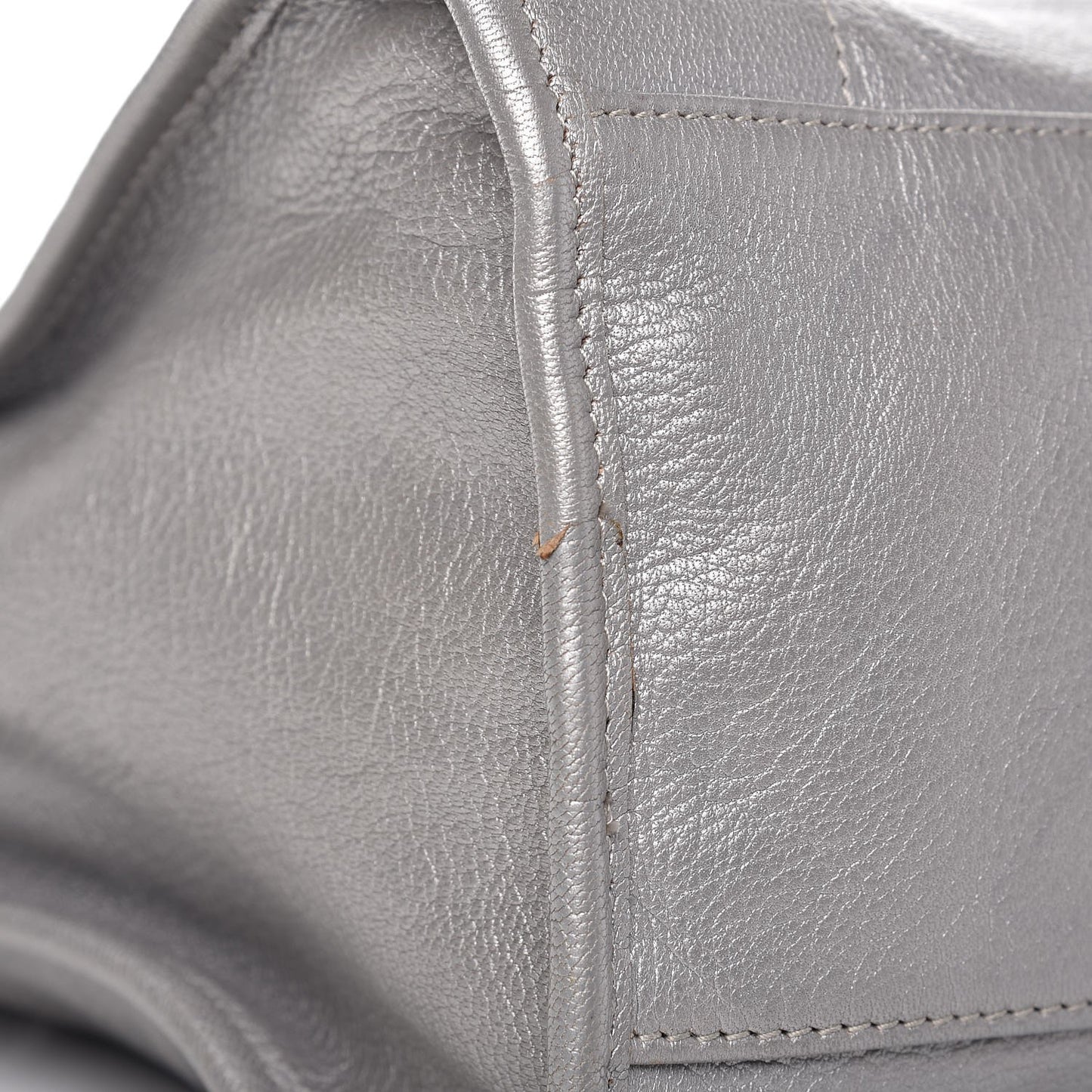 Pearlescent Goatskin Classic Palladium Hardware City Gris Gris Light