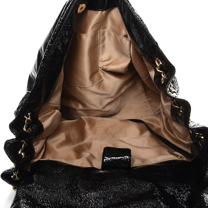 Chanel Vinyl XL Rock and Chain Flap Black 5 of 7