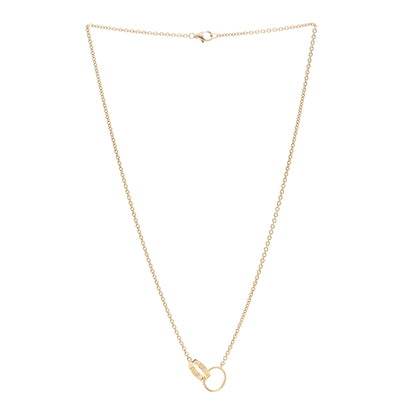 Cartier 18K Yellow Gold Interlocking LOVE Necklace 3 of 5