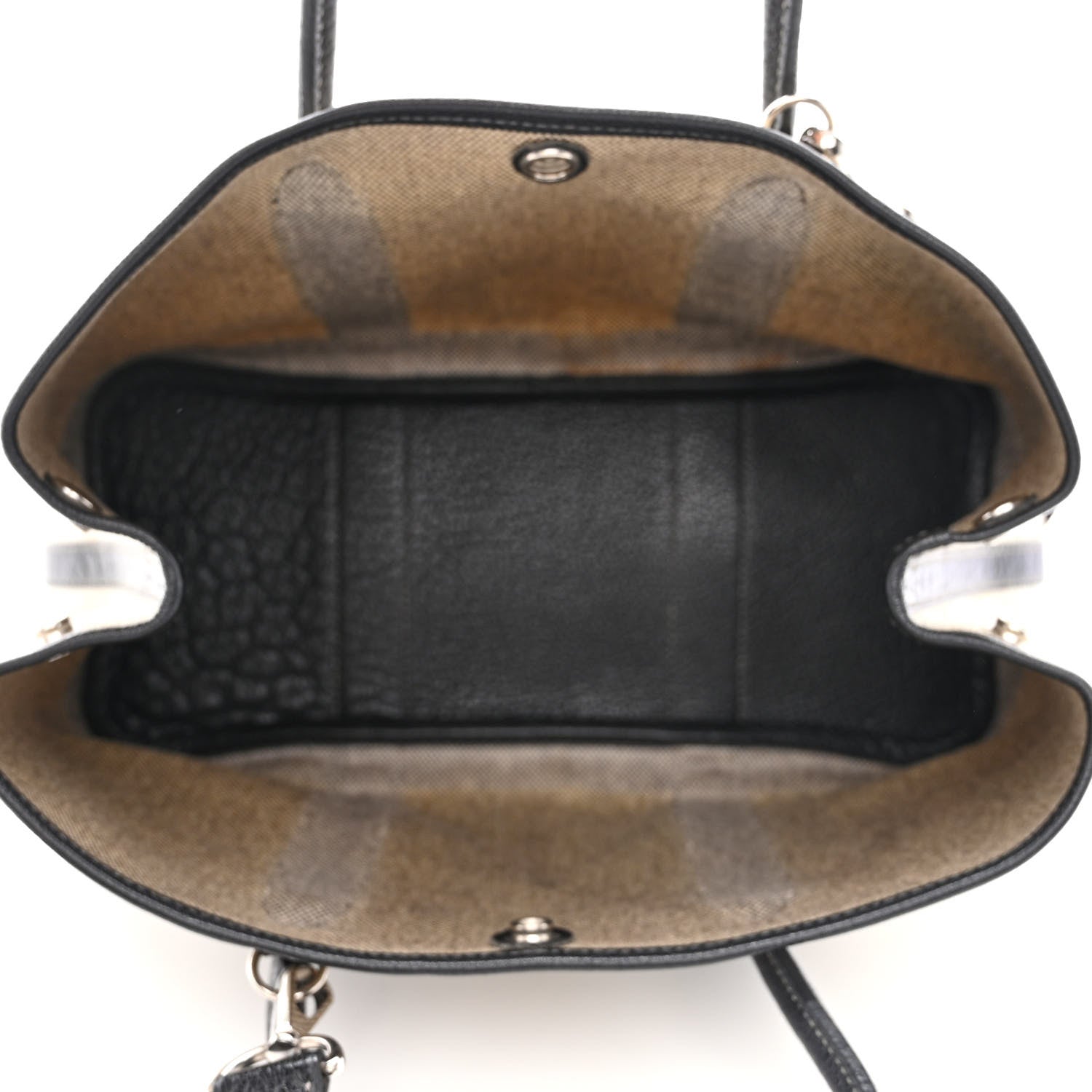 Hermes Twill D H Negonda Garden Party 30 TPM Ecru Black 5 of 10