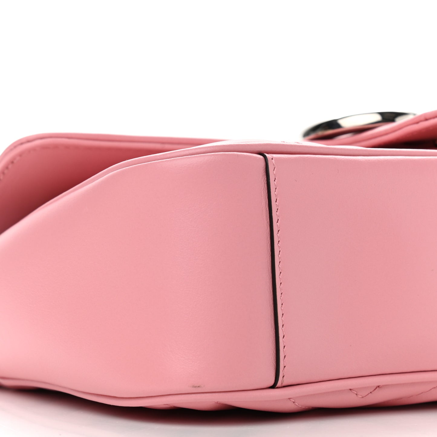 Calfskin Matelasse Small GG Marmont Shoulder Bag Wild Rose