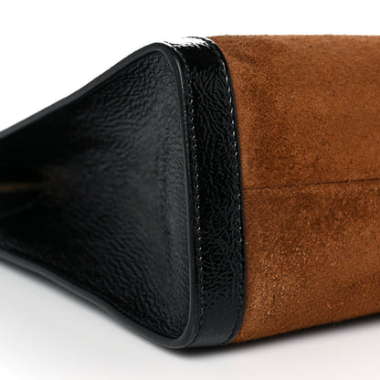 Gucci Suede Patent GG Web Medium Ophidia Top Handle Chain Nocciola Black 8 of 10