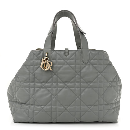 Christian Dior Calfskin Macrocannage Medium Toujours Grey 1 of 10