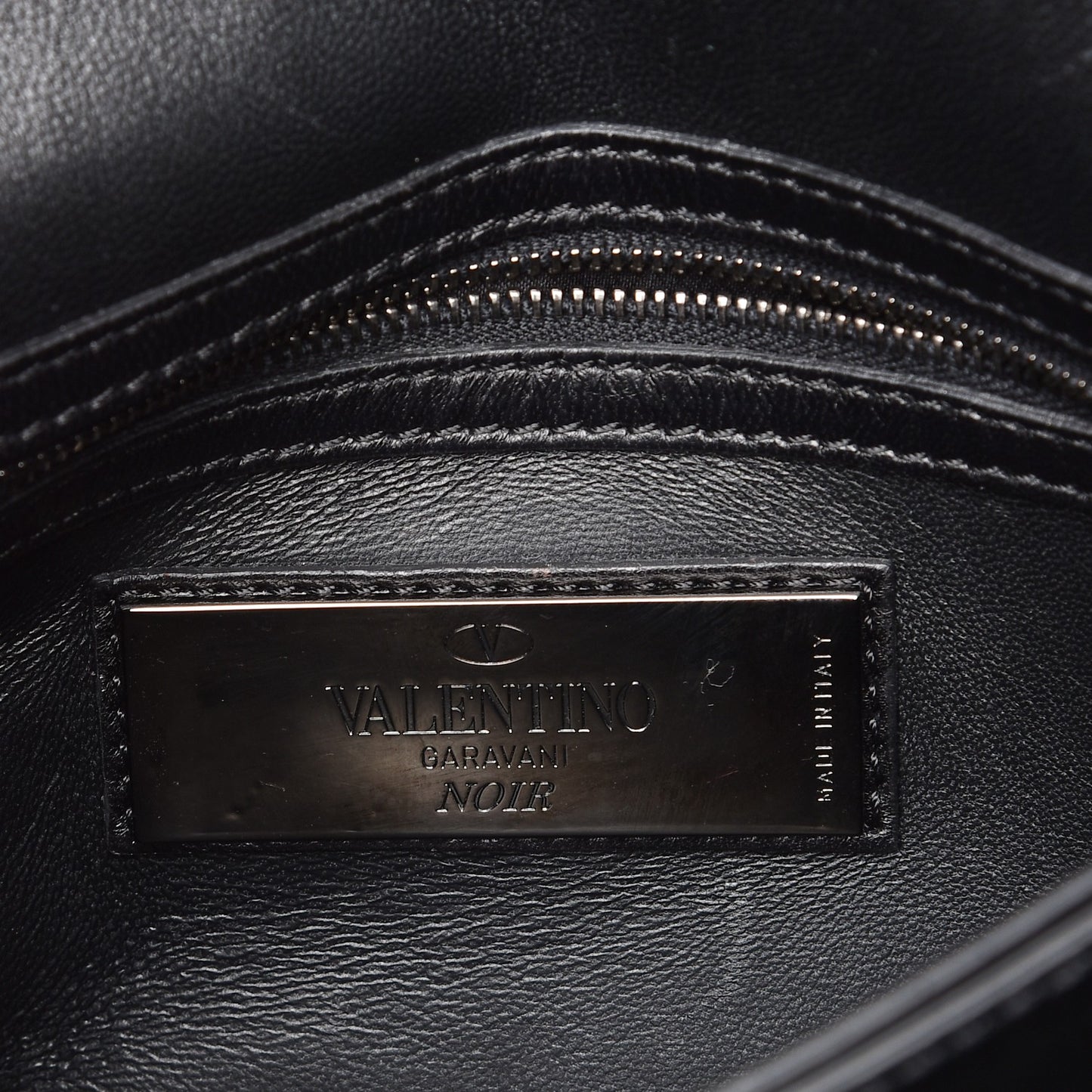 Nappa Rockstud Wristlet Clutch Black