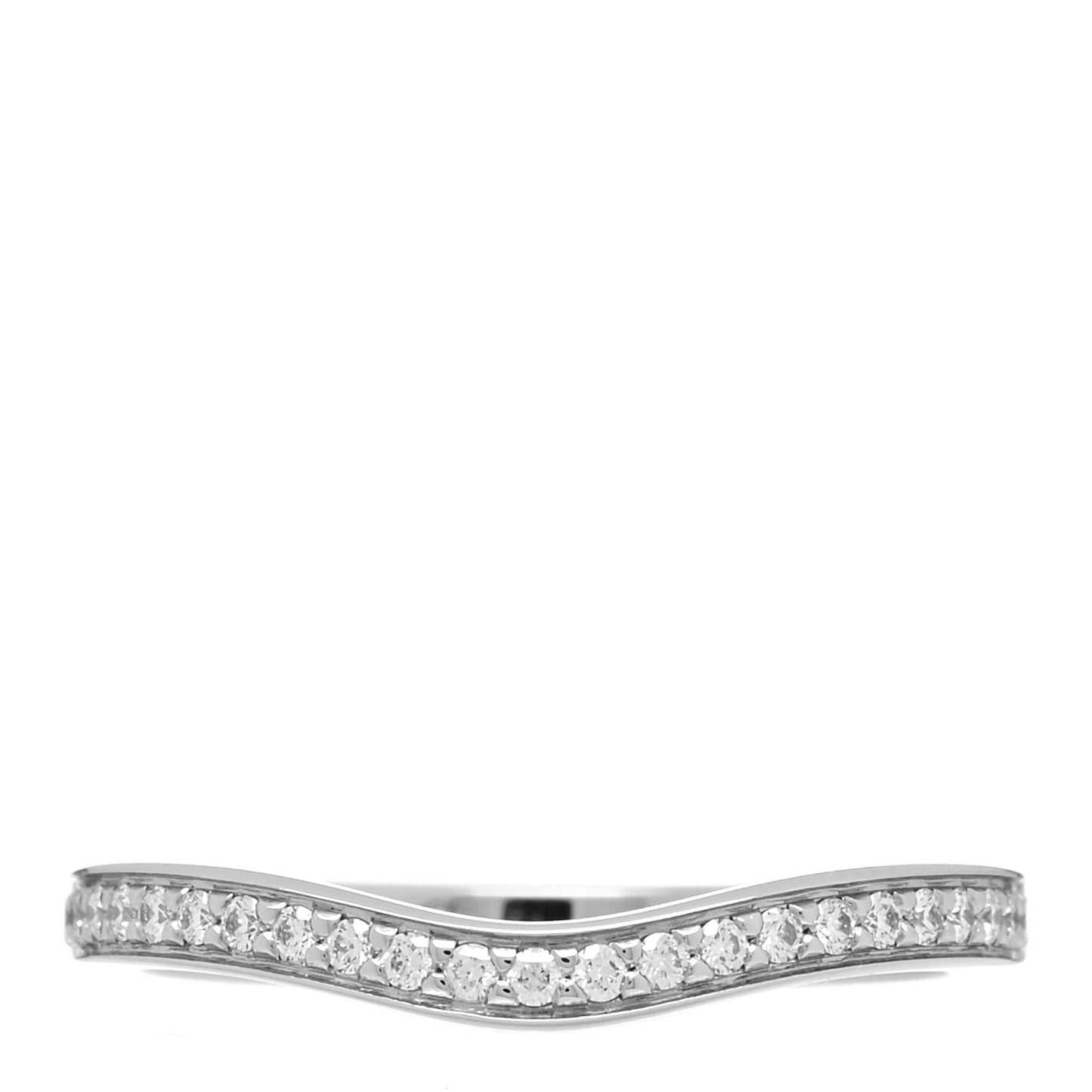 Platinum Diamond Ballerine Wedding Band Ring 47 4