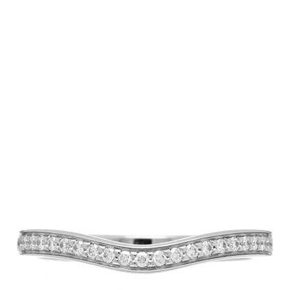 Cartier Platinum Diamond Ballerine Wedding Band Ring 47 4 1 of 3