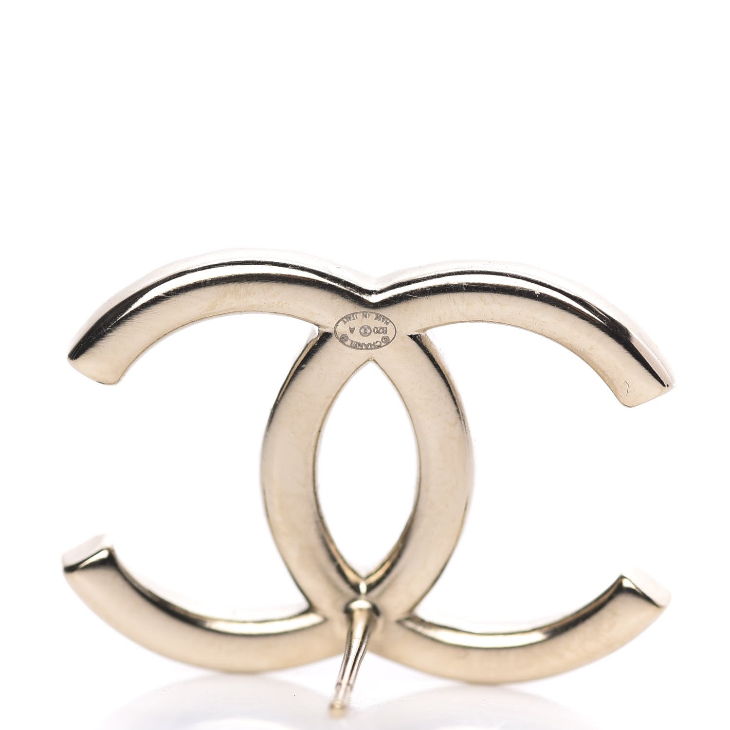 Chanel Baguette Crystal High Society CC Earrings Gold 4 of 5