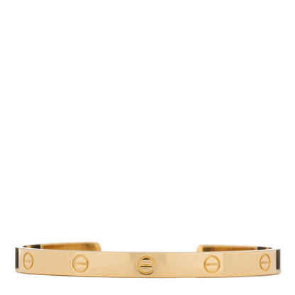 Cartier 18K Yellow Gold LOVE Cuff Bracelet 20 1 of 5