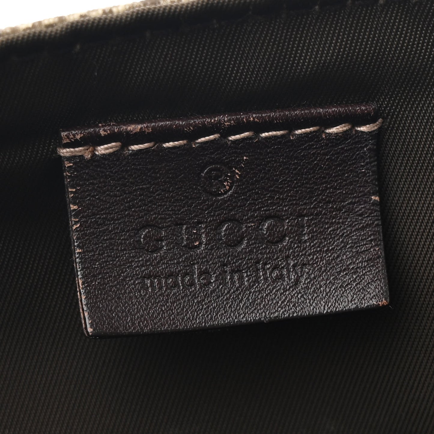 GG Plus Monogram Messenger Diaper Bag Dark Brown