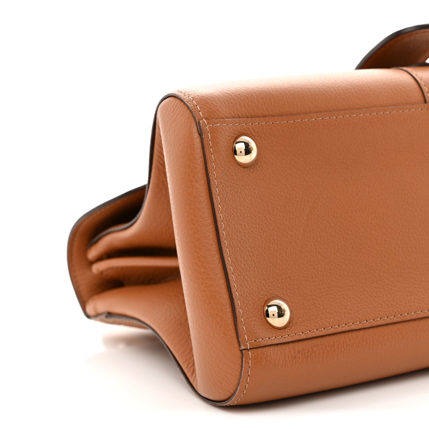 Calfskin Mini Brillant East West Satchel Natural