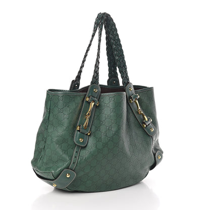 Gucci Guccissima Medium Pelham Shoulder Bag Green 2 of 8