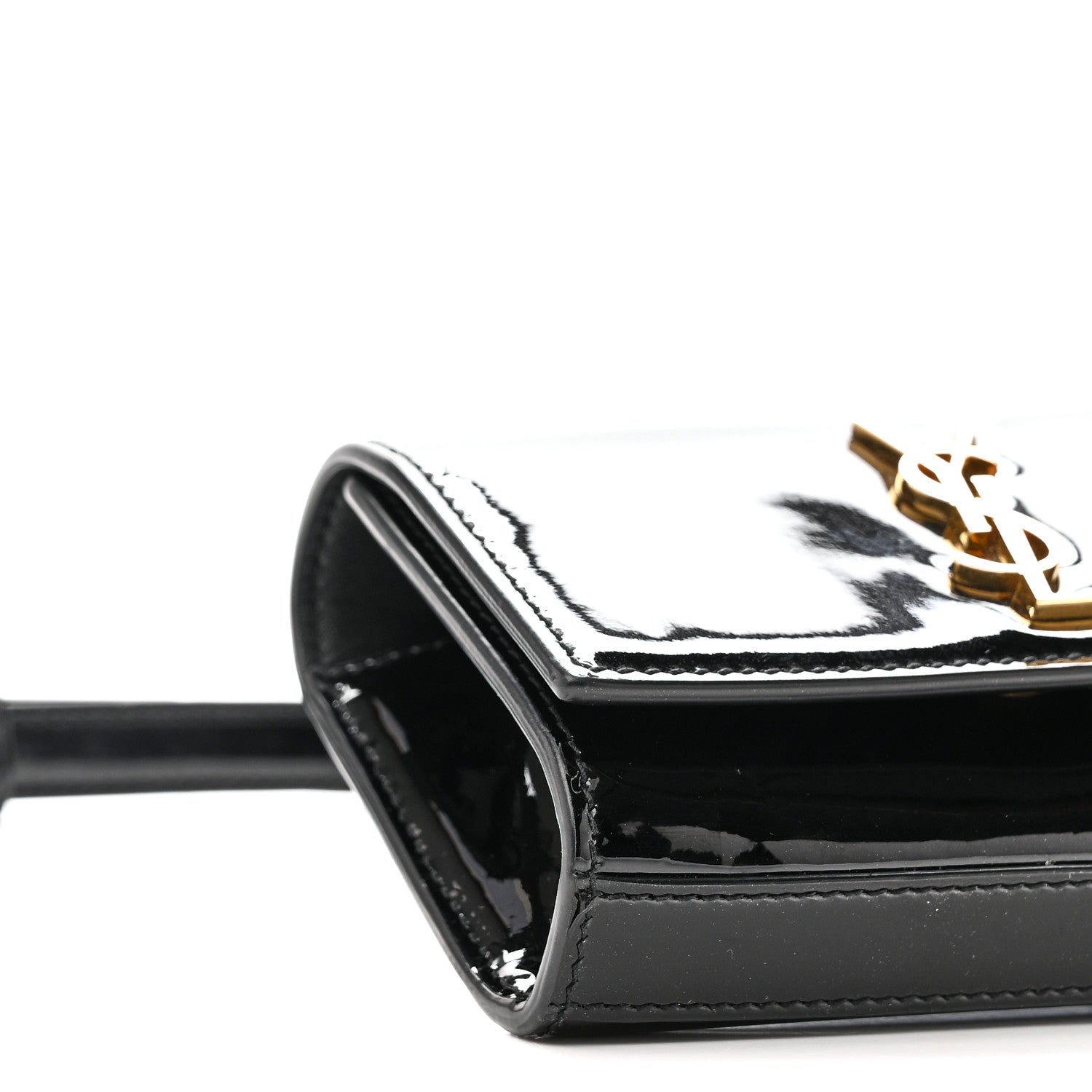 Saint Laurent Patent Monogram Kate Belt Bag Black 8 of 9