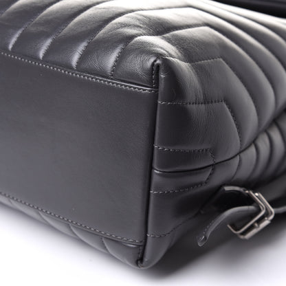 Saint Laurent Calfskin Y Quilted Monogram Medium Loulou Backpack Asphalt 6 of 11