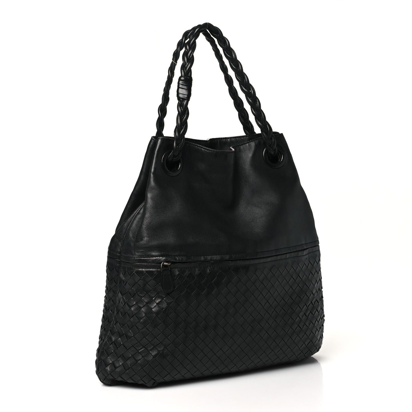 Nappa Intrecciato Julie Tote Black