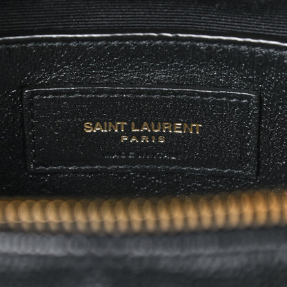 Saint Laurent Grain de Poudre Quilted 80's Vanity Bag Black 6 of 9