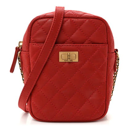 Chanel Iridescent Calfskin Quilted Reissue Camera Case Red 1 of 11