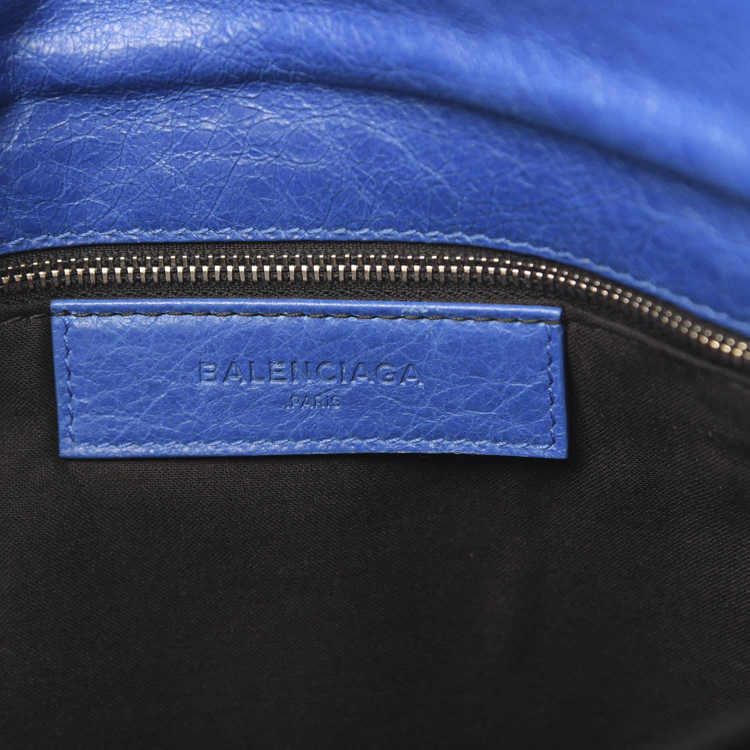 Balenciaga Agneau Giant 12 Silver Envelope Strap Clutch Bleu Lazuli 6 of 10