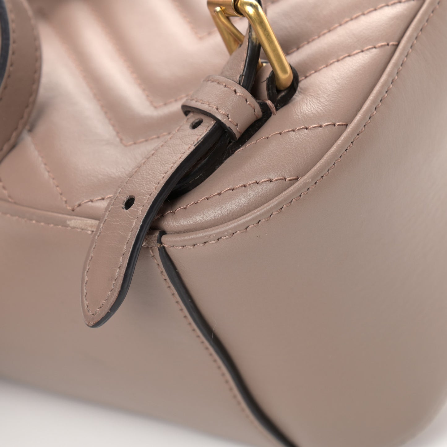 Calfskin Matelasse GG Marmont Dome Backpack Porcelain Rose