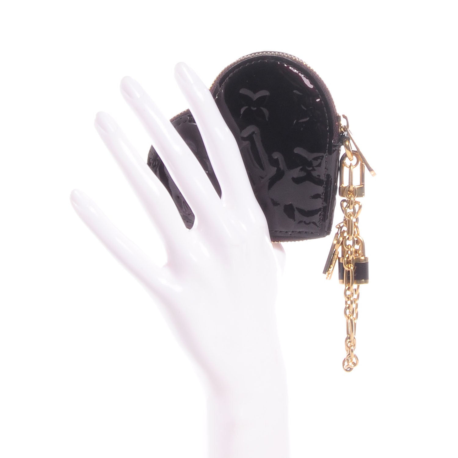 Louis Vuitton Vernis Coeur Heart Coin Purse Amarante 2 of 8