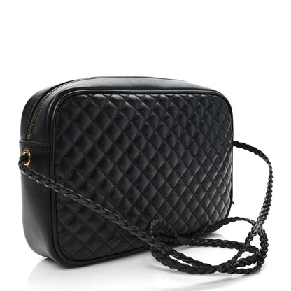Gucci Calfskin Web Trapuntata Small GG Shoulder Bag Black 3 of 9