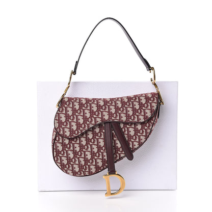 Christian Dior Oblique Saddle Bag Burgundy 11 of 11