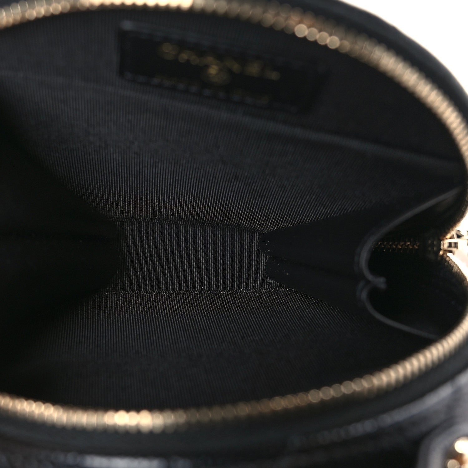 Chanel Caviar Quilted Round Handle With Care Vanity With Chain Black 5 of 10