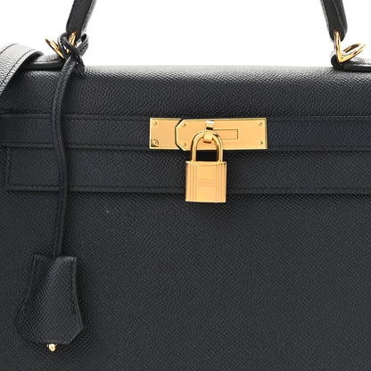 Hermes Epsom Kelly Sellier 28 Bleu Indigo 8 of 12