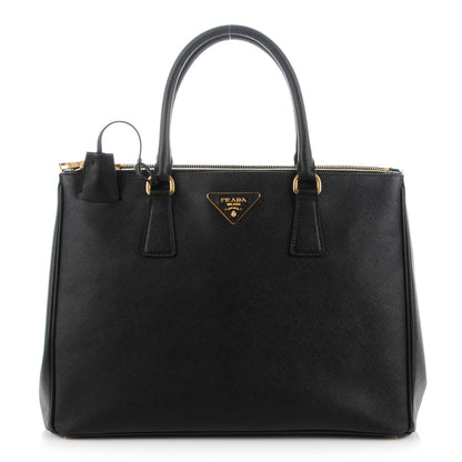 Prada Saffiano Medium Galleria Double Zip Tote Black 1 of 8