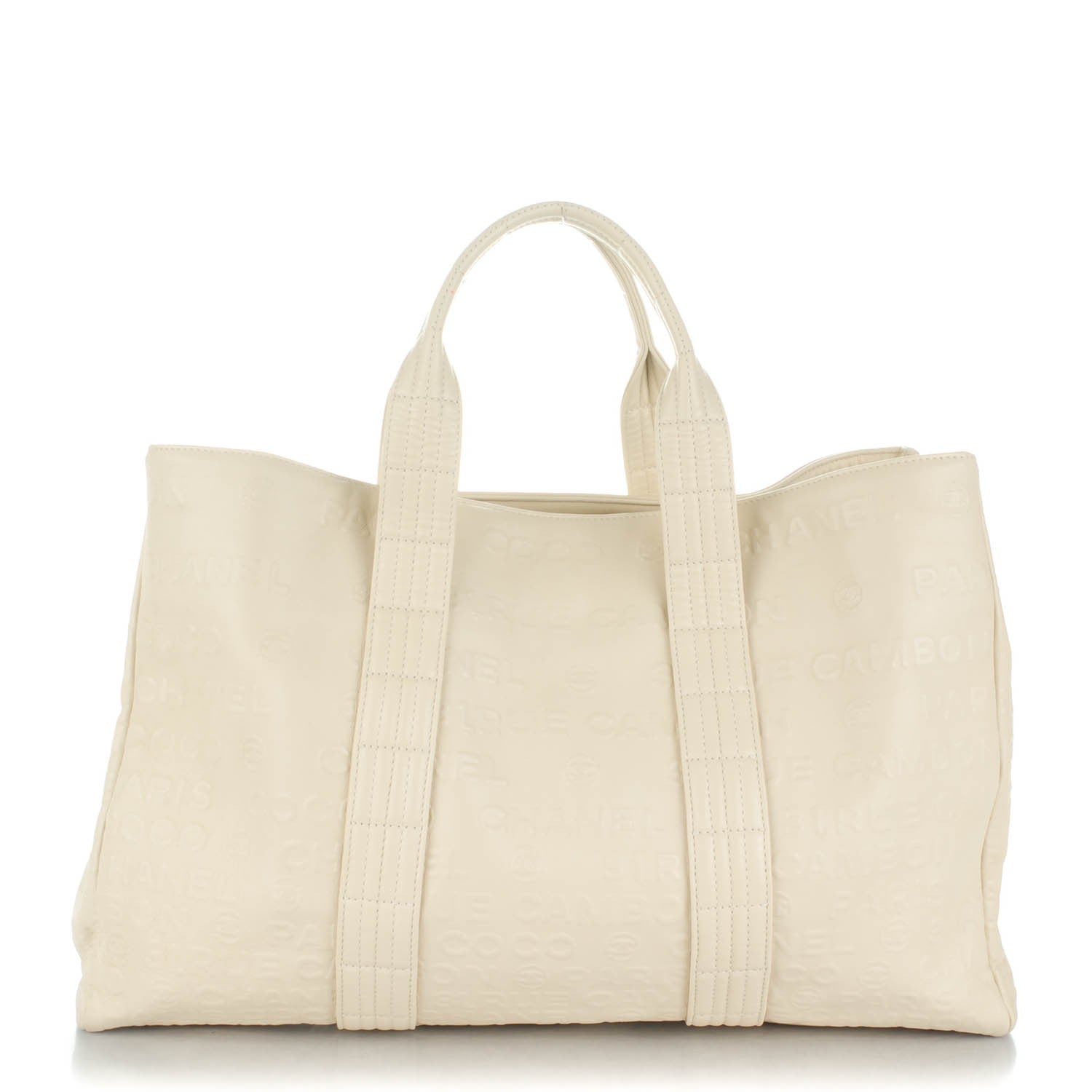 Chanel Calfskin Unlimited Shopping Tote White 1 of 7