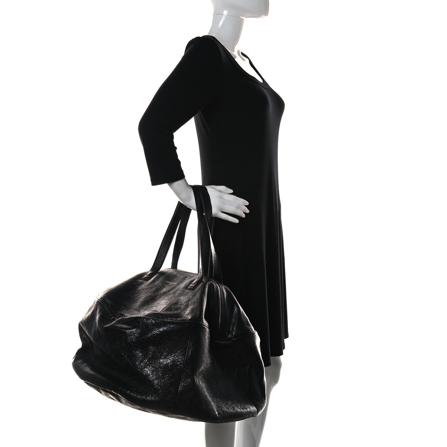 Balenciaga Agneau Arena Round Air Hobo L Black 2 of 10