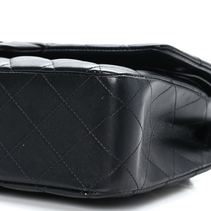 Chanel Lambskin Quilted Medium Double Flap So Black 9 of 10